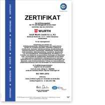 Certifikát ISO 9001 - de