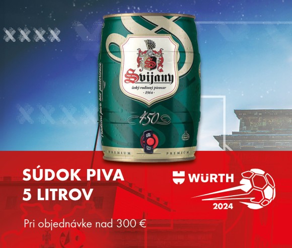 EURO24 - darček Wurth - súdok piva