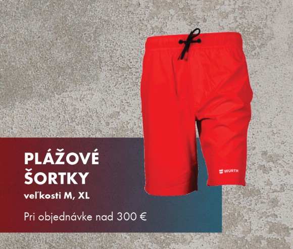 Darčeky Wurth jún - plážové šortky