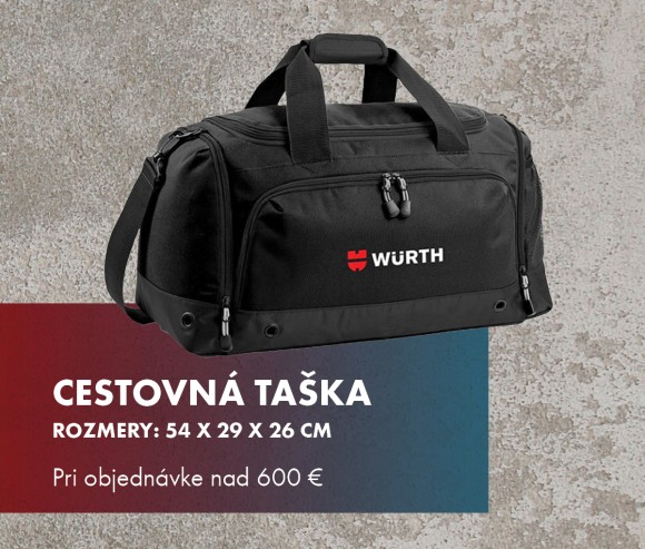 Darčeky Wurth august - cestovná taška
