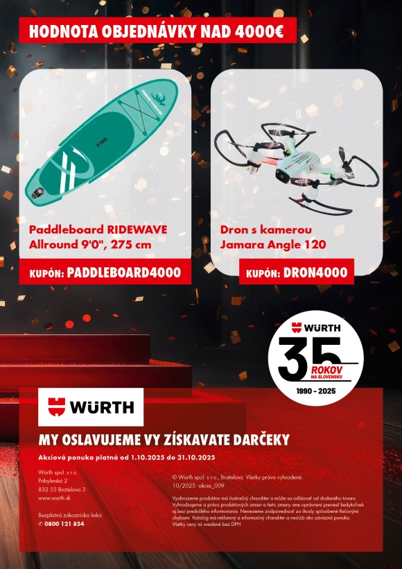 Darčeky k nákupu  nad 4000 €