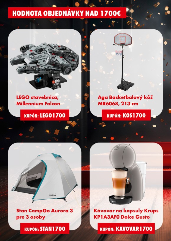 Darčeky k nákupu  nad 4000 €