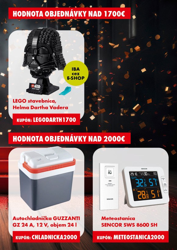 Darčeky k nákupu  nad 4000 €