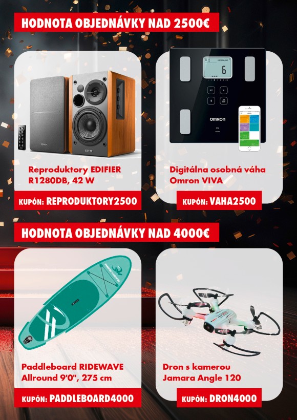 Darčeky k nákupu  nad 4000 €