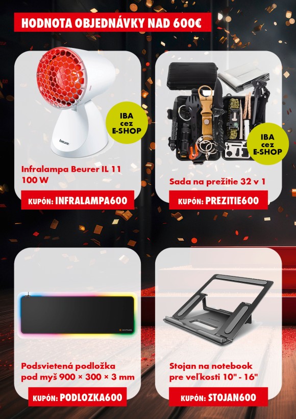 Darčeky k nákupu  nad 800 €