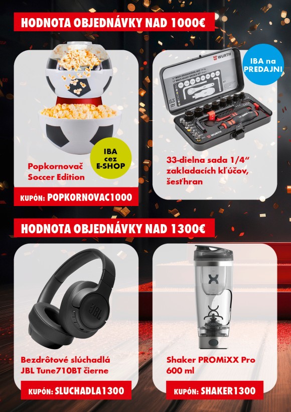 Darčeky k nákupu  nad 2000 €