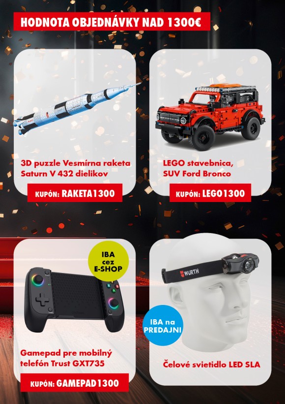 Darčeky k nákupu  nad 2500 €