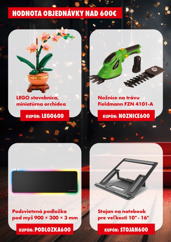 Darčeky k nákupu  nad 800 €