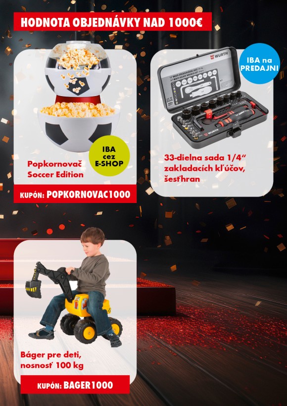 Darčeky k nákupu  nad 1700 €