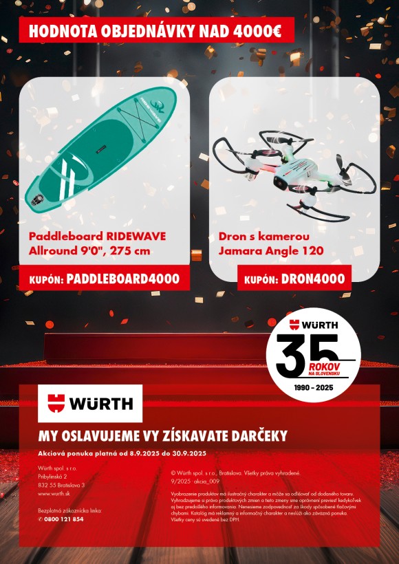 Darčeky k nákupu  nad 4000 €