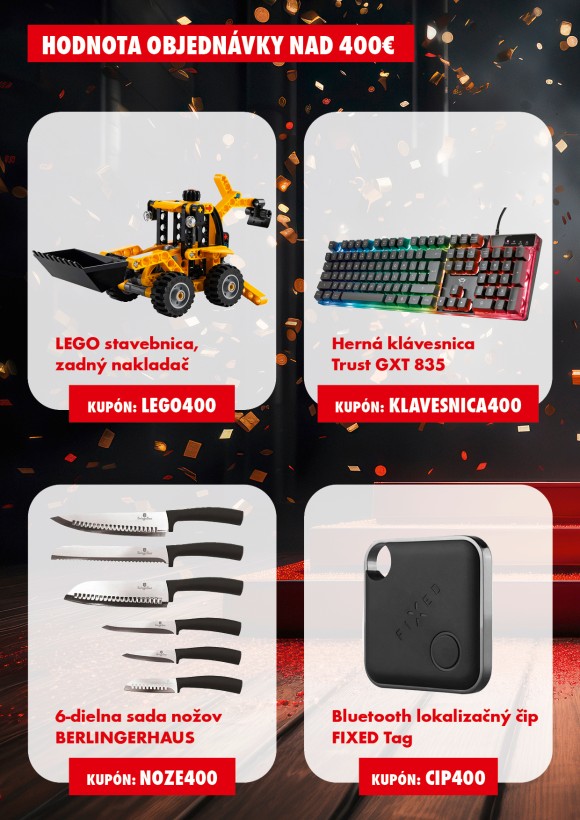 Darčeky k nákupu  nad 400 €