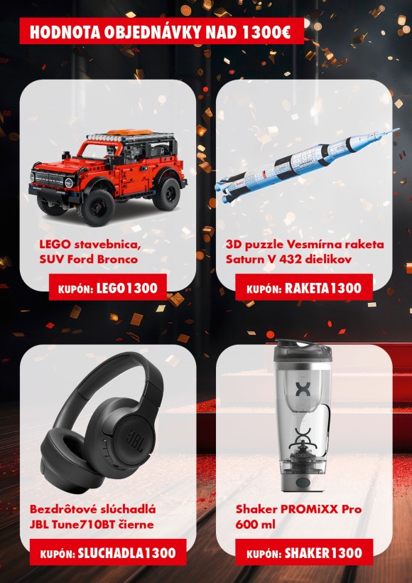 Darčeky k nákupu  nad 1300 €