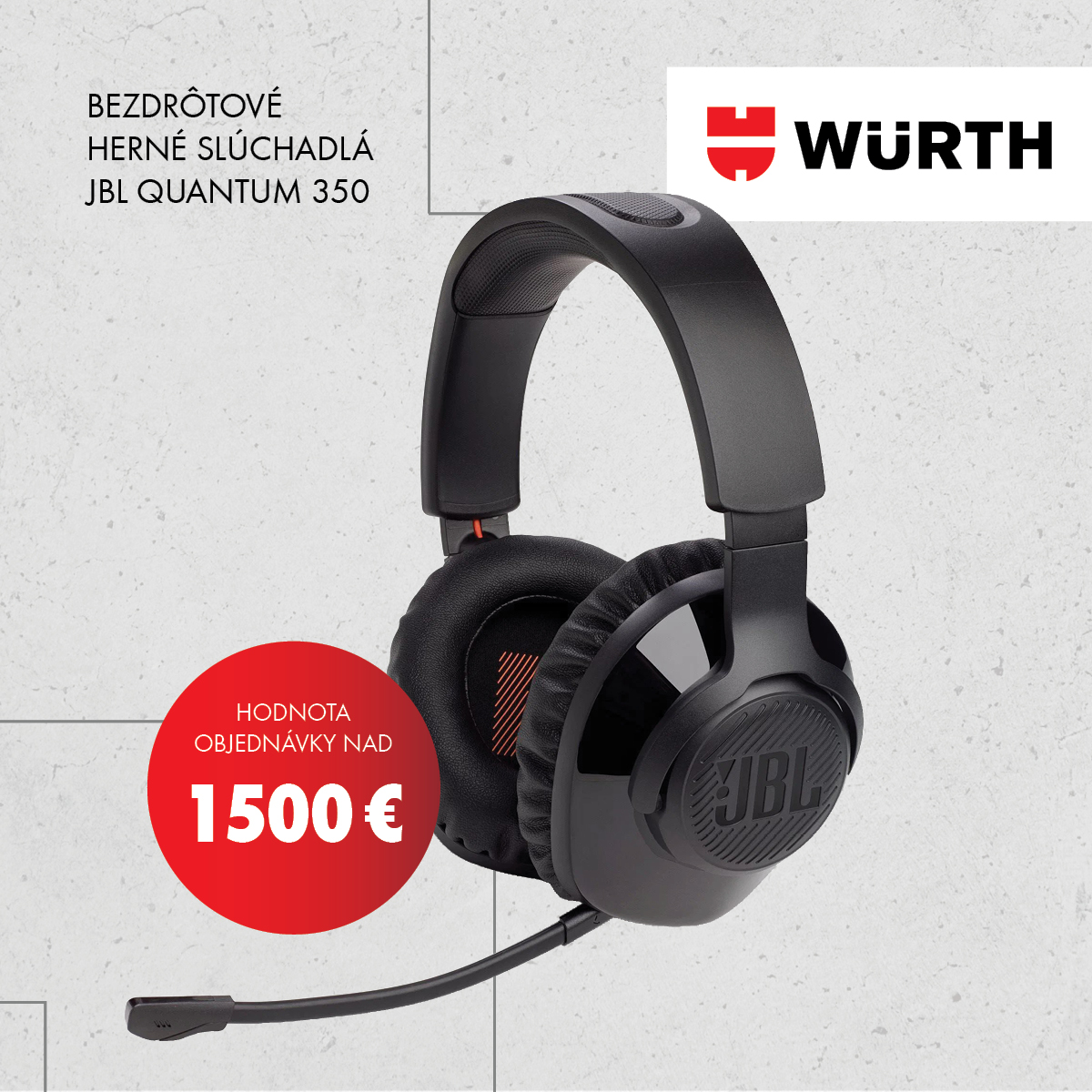 Bezdrôtové herné slúchadlá JBL Quantum 350